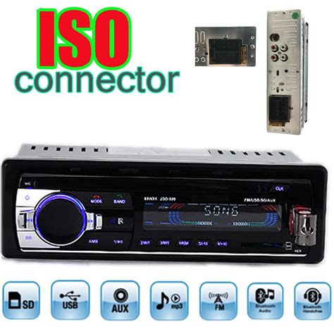 ISO Port 12V Car Radio MP3 Audio Player Support Bluetooth Function USB