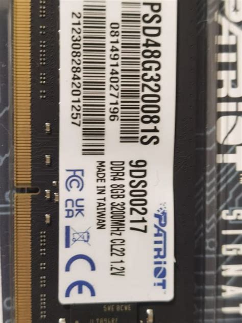 Patriot Ddr4 3200mhz 8gb Za Laptop