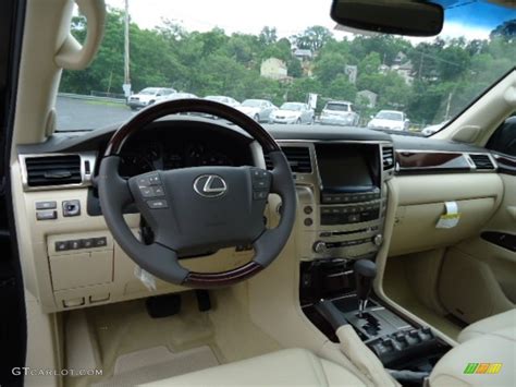 2013 Lexus Lx 570 Parchment Mahogany Accents Dashboard Photo 65542515