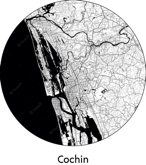 map of cochin kerala india 1