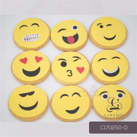 Emoticon Cookies Caramel Sweet Arts