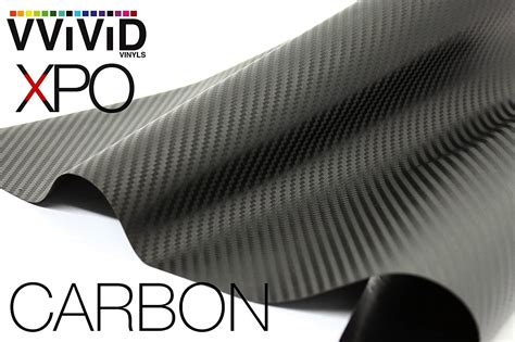 Vvivid Xpo Black Carbon Fiber 100ft X 5ft Car Wrap Vinyl Roll With Air