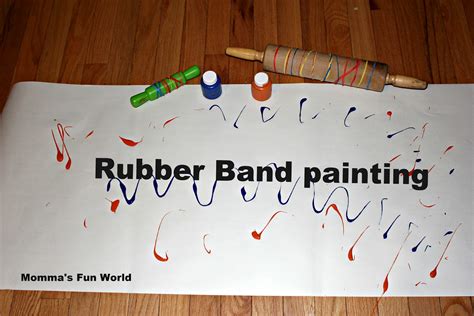 Momma S Fun World Rubber Band Painting