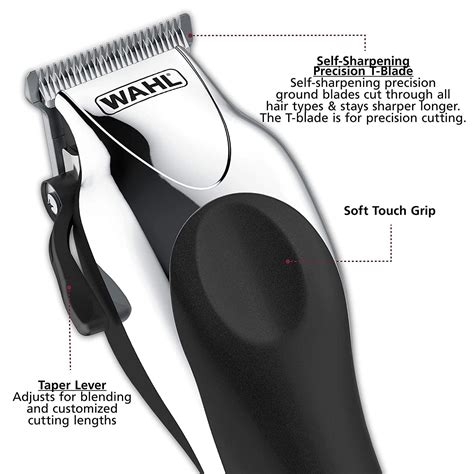 Wahl Deluxe Chrome Pro Hair Beard Clipping Kit Model 79524 5201M