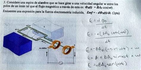 SOLVED Consider Una Espira De Alambre Que Se Hace Girar A Una