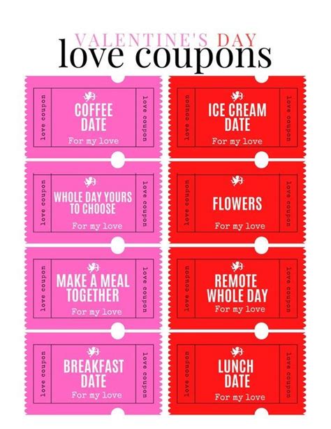 Valentine S Day Love Coupons