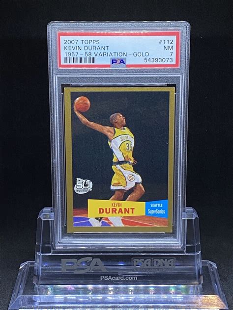 Topps Kevin Durant Variation Gold Rc Rookie Psa