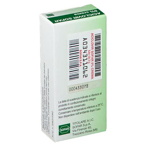 Sofar Aciclovir 5 Crema 3 G Redcare