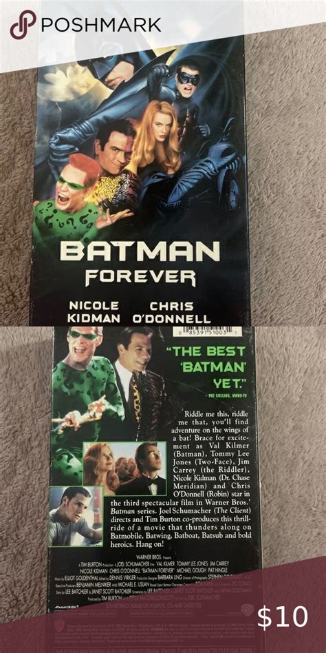 Batman Forever VHS 2000 Val Kilmer Tommy Lee Jones Jim Carrey Nicole