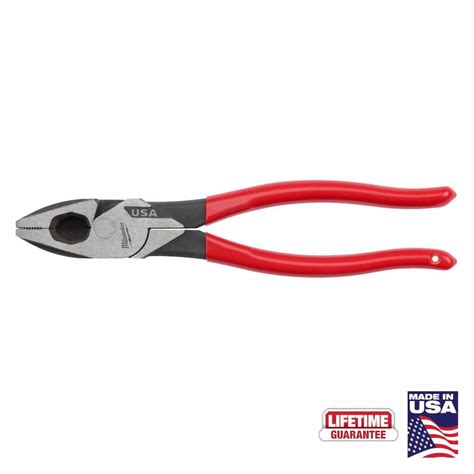 Milwaukee In Lineman S Pliers With Fish Tape Puller And Dipped Grip