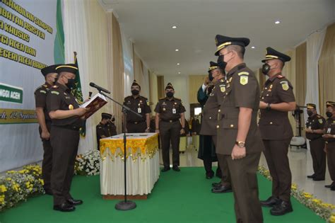 Kajati Aceh Lantik Aspidsus Dan Kajari Aceh Barat Adhyaksa Digital