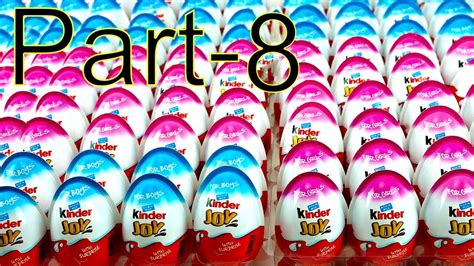 100 Kinder Joy Suprise Eggs Unboxing New Surprise Toys Part 8 YouTube