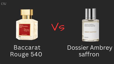 Dossier Ambery Saffron Vs Baccarat Rouge 540