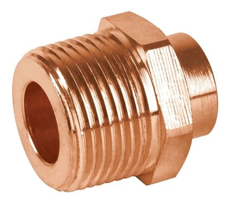 Conector Reducido Cuerda Exterior 3 4 1 2 Cobre LEON PLOMERIA Y