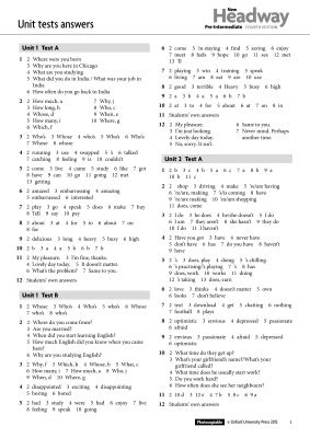 New Headway Pre Intermediate Fourth Edition Test Answers Pdf