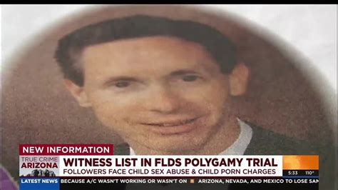 Witness List Released For Flds Polygamy Trial Youtube