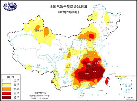 气象干旱橙色预警：浙江西南部、江西大部、湖南中部至南部等地有特旱用水广东河南