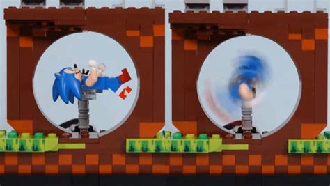 SONIC LEGO Build Spins the Hedgehog At Super Speeds - Nerdist