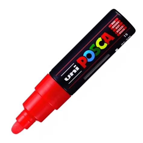 Bolígrafo Posca Pc de 7 m color rojo MercadoLibre