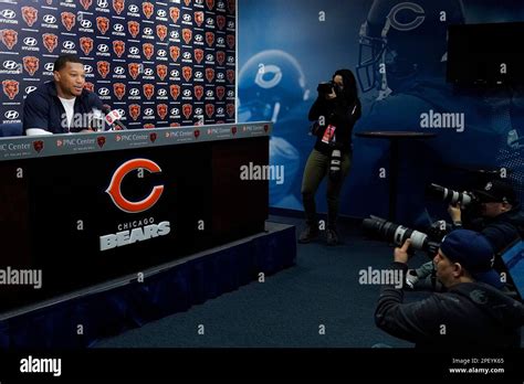 Chicago Bears New Player Wide Receiver Dj Moore Speaks During An Nfl