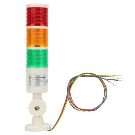 Industrial Signal Light Column 24VDC 3W LED 3 Layer Bulb Warning Lamp