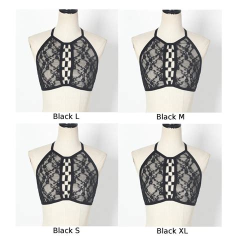 Sexy Women See Through Lace Bra Top Sheer Mesh Bralet Crop Top Blouse