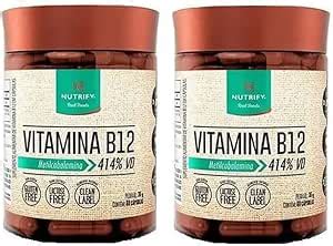 2 Vitamina B12 Vegano Metilcobalamina 414 60 Caps NutrifY Amazon