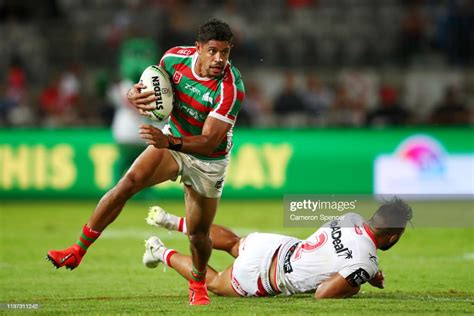 Dane Gagai Of The Rabbitohs Makes A Break During The Round Two Nrl News Photo Getty Images