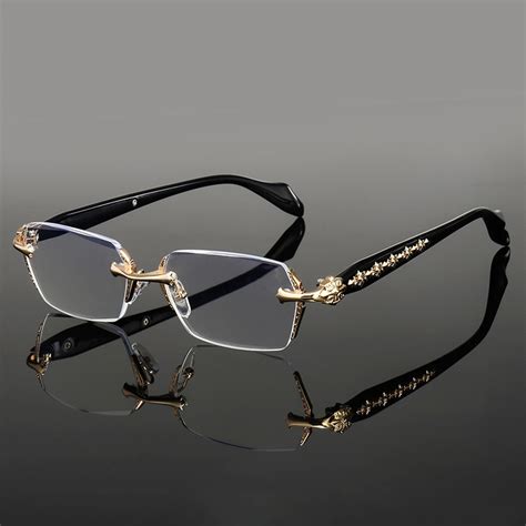 Photochromic Anti Radiation Glasses For Women Men Rimless Transition