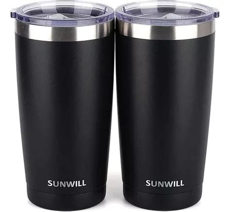 Sunwill Oz Vaso Con Tapa Paquete De Negros Con Recubrim Meses