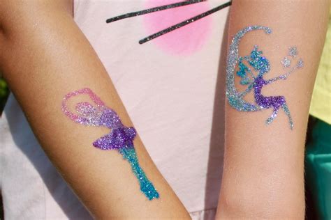 Wunderschöne Glitzertattoos Kostenloser Versand