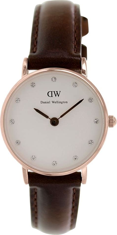 Daniel Wellington Womens Classy Bristol 0903dw Brown Leather Quartz