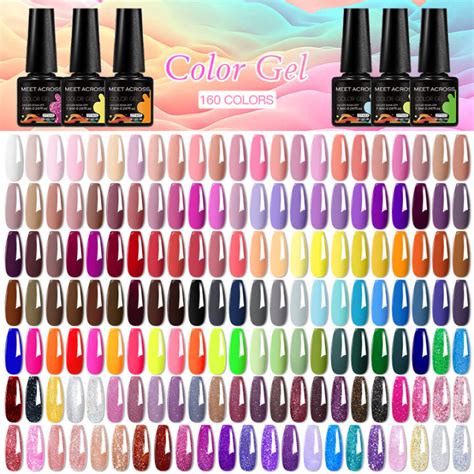 MEET ACROSS 7 3ml Gel Nail Polish 160 Colors Popular Series Nail Gel