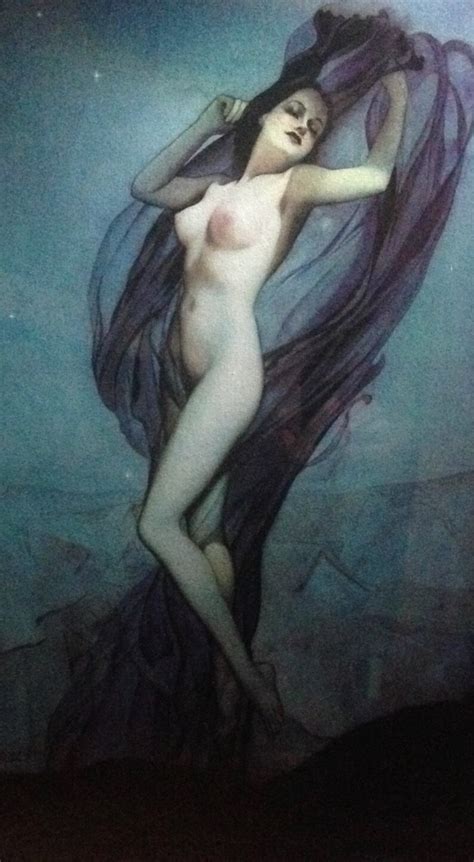 Alberto VARGAS The BLUE NUDE 1930 Nude Art Deco Pin Up Rare Limited Edition From Original