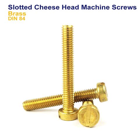 M3 M3 5 M4 M5 SLOTTED CHEESE HEAD MACHINE SCREWS BRASS DIN 84 EBay