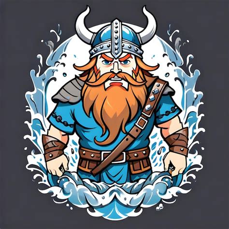 Premium Photo Art Of A Viking Warrior Vector Illustration Template