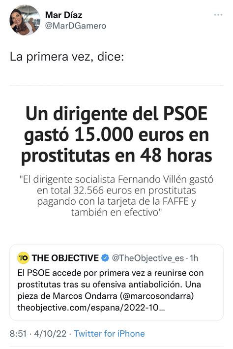 Mejores Zasca On Twitter Zasca De Mardgamero A Psoe