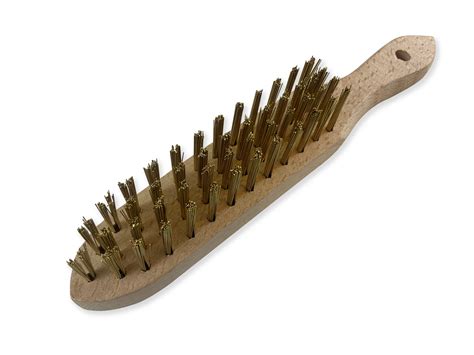 Brosse métallique à main type soudeur Fil laiton ou inox rond lisse