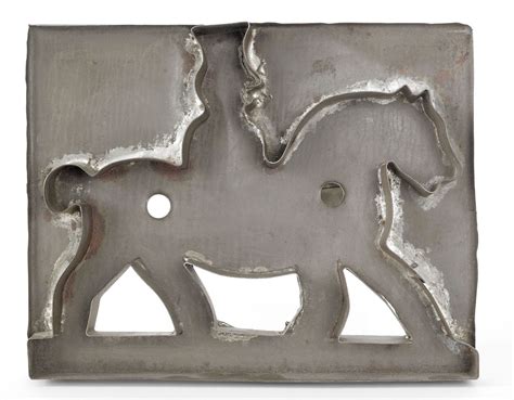 Tinned Sheet Iron Horse And Rider Cookie Cutter C Sold At Auction On