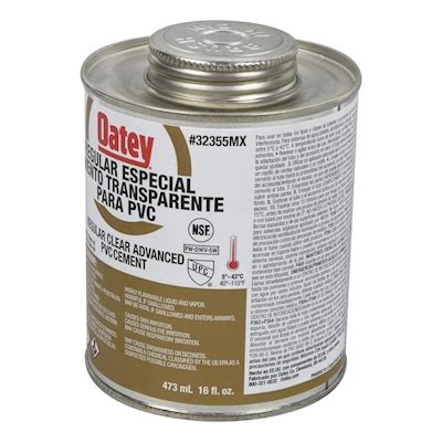 Cemento De Ml Transparente Oatey The Home Depot M Xico