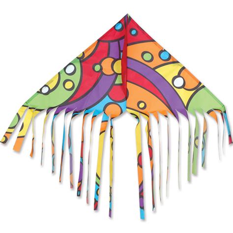 Fringe Delta Kite Rainbow Orbit Premier Kites And Designs