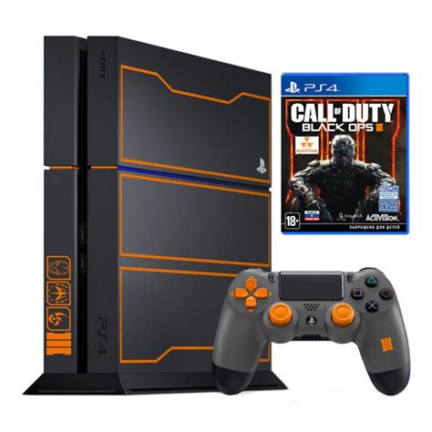 Playstation 4 1tb лимитированная с игрой Call Of Duty Black Ops 3