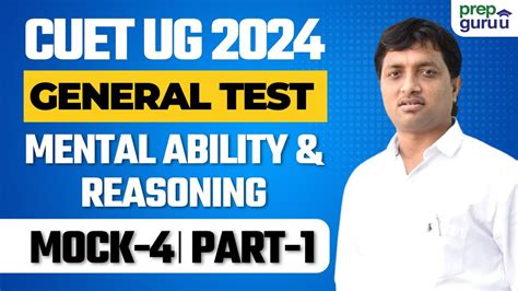 Cuet Ug General Test Mental Ability Reasoning Mock Part