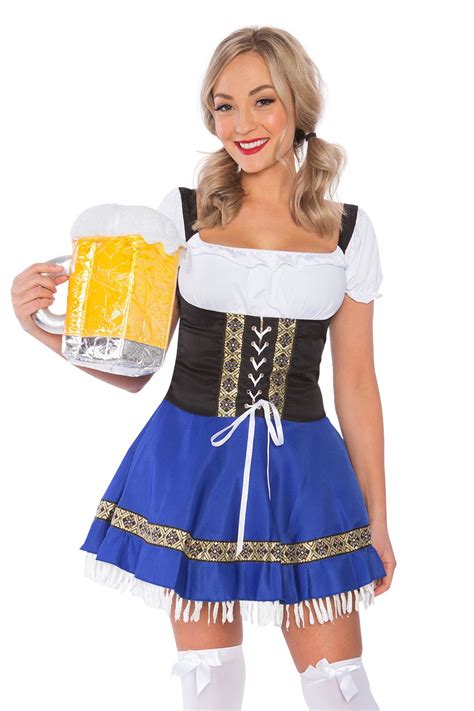 Ladies Oktoberfest German Bavarian Beer Maid Costume