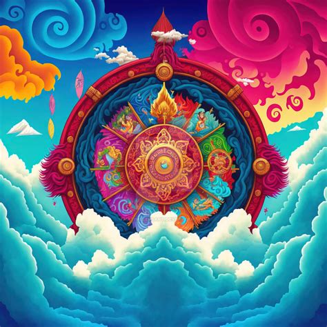 Colorful Dharma Wheel (11) by MrTimelessArt on DeviantArt