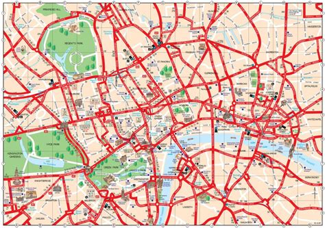 Map Of London Tourist Attractions, Sightseeing & Tourist Tour ...