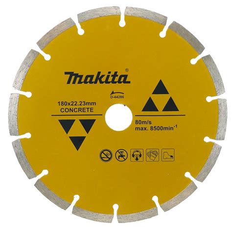 Disco Diamantado Segmentado Makita D 44286 180mm X 22 23mm X 2 2mm Seco