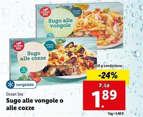 Sugo Alle Vongole O Alle Cozze Offerta Di Lidl