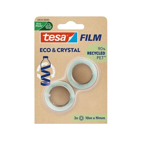 Tesa Film Eco Crystal Transparent Mm X M Blister