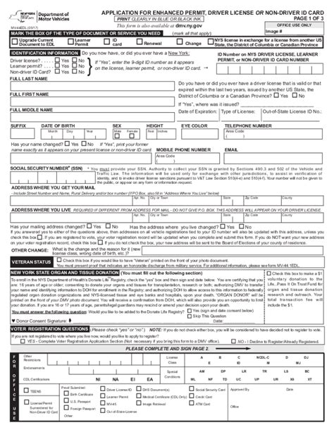 Fillable Online Application For Enhanced Or Real Id Permit Driver